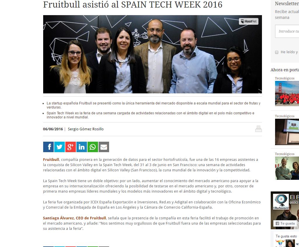 Fruitbull-asistió-al-SPAIN-TECH-WEEK-2016